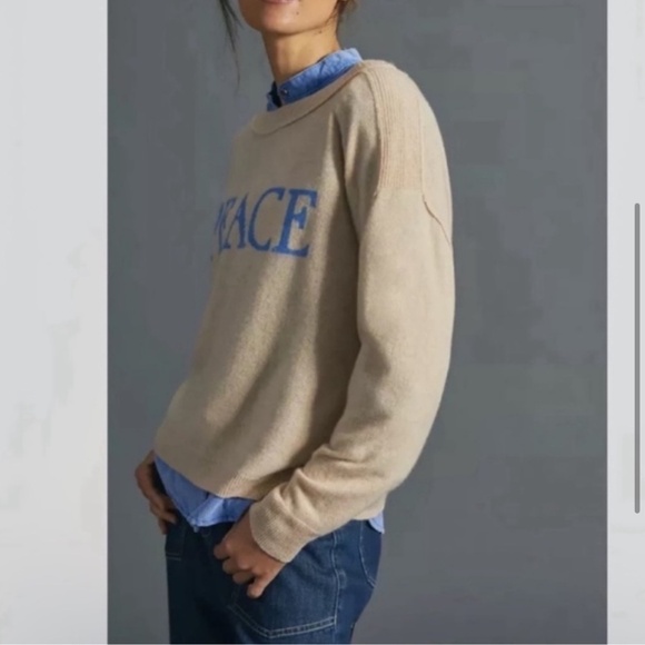 Nwt saturday sunday peace cashmere sweater - Picture 3 of 8